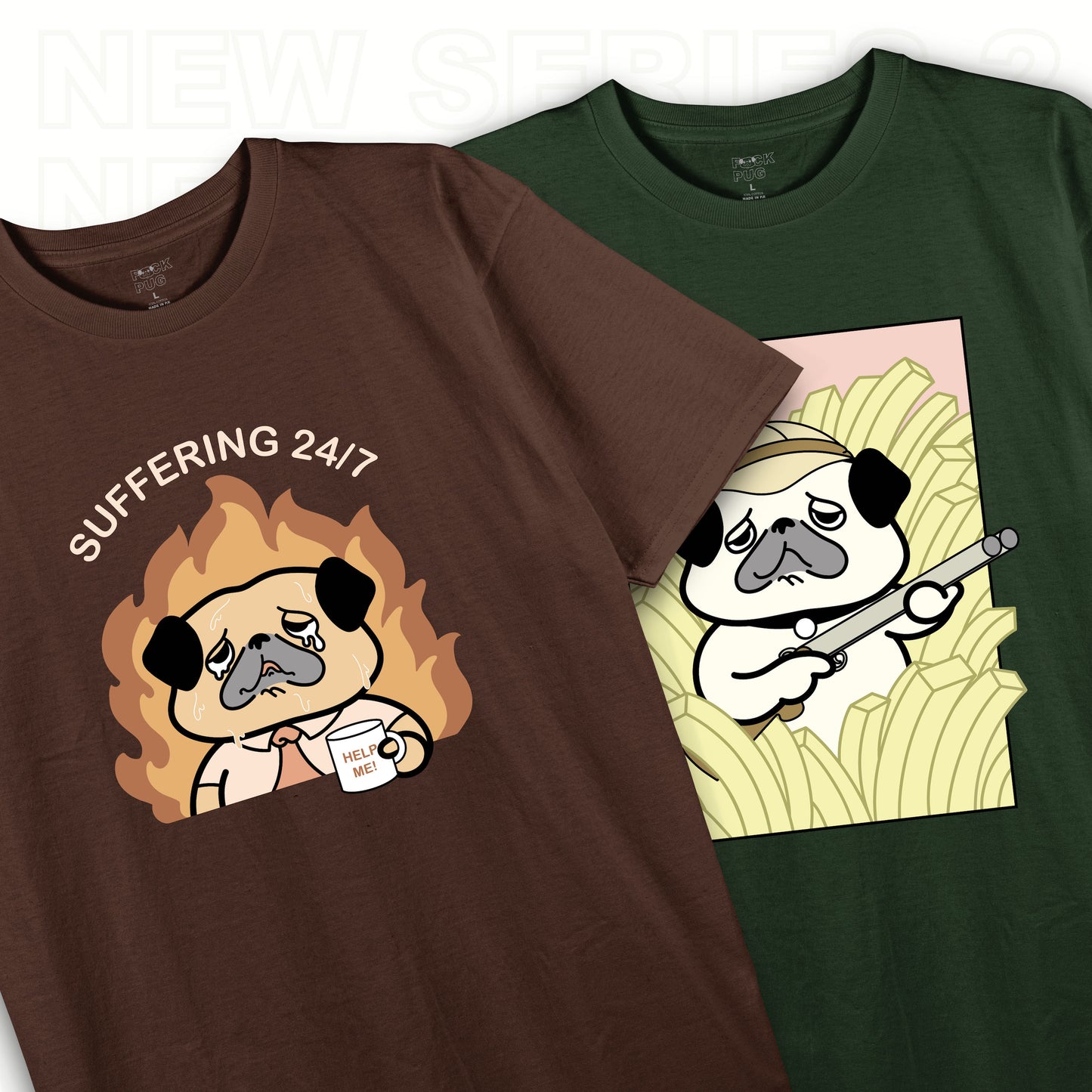 Suffering 24/7 & Hunting for Fries Oversized T-Shirt Bundles