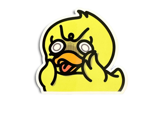 Quack Quack in shock! Sticker ~FREE SHIPPING~
