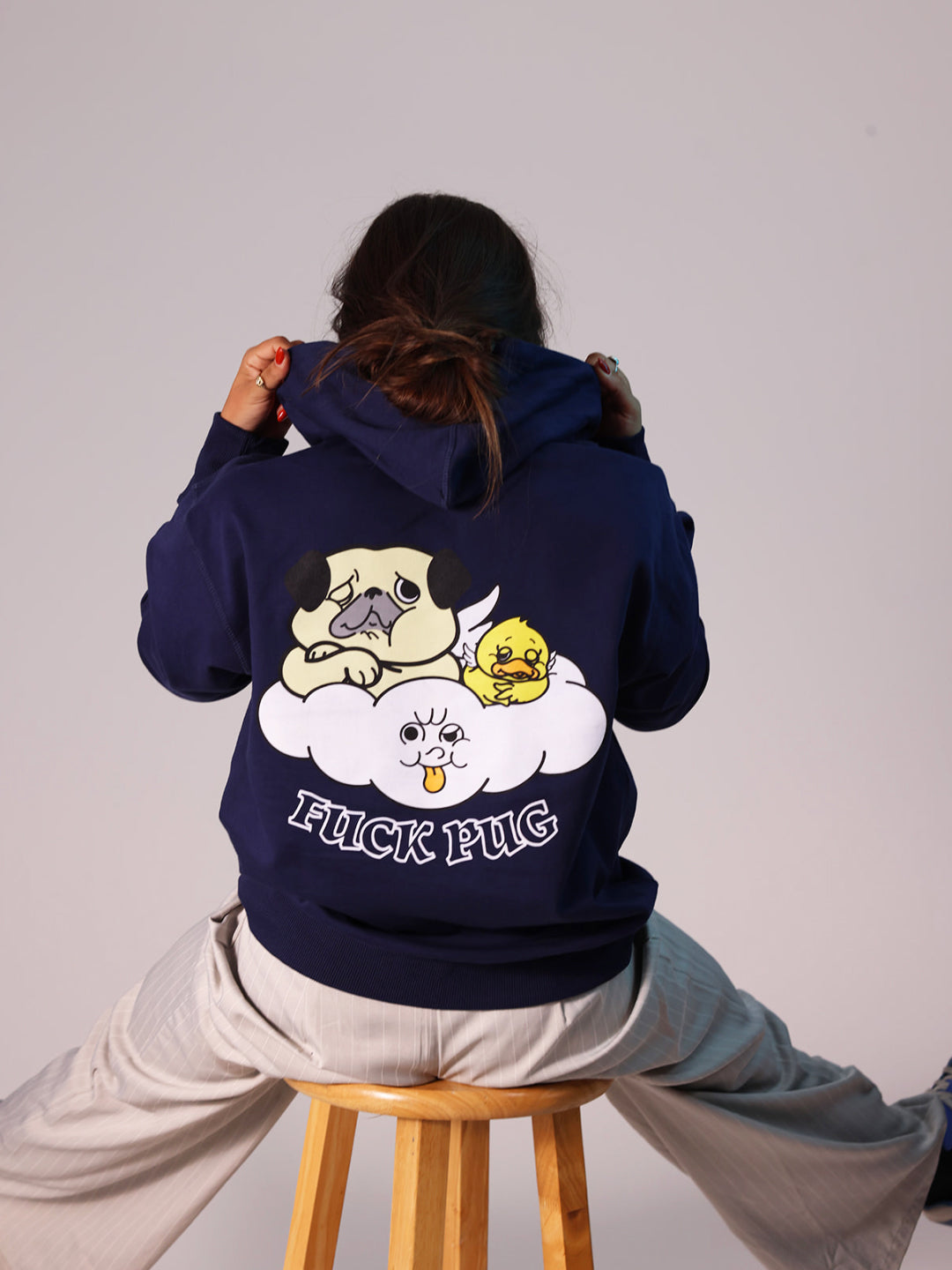 Pug, Quack & Fluffy Cloud  Hoodie